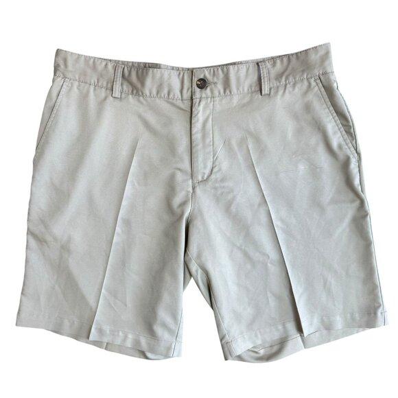 Adidas Golf Shorts Adult Mens 36 Climate Chinos Tan - Picture 2 of 5